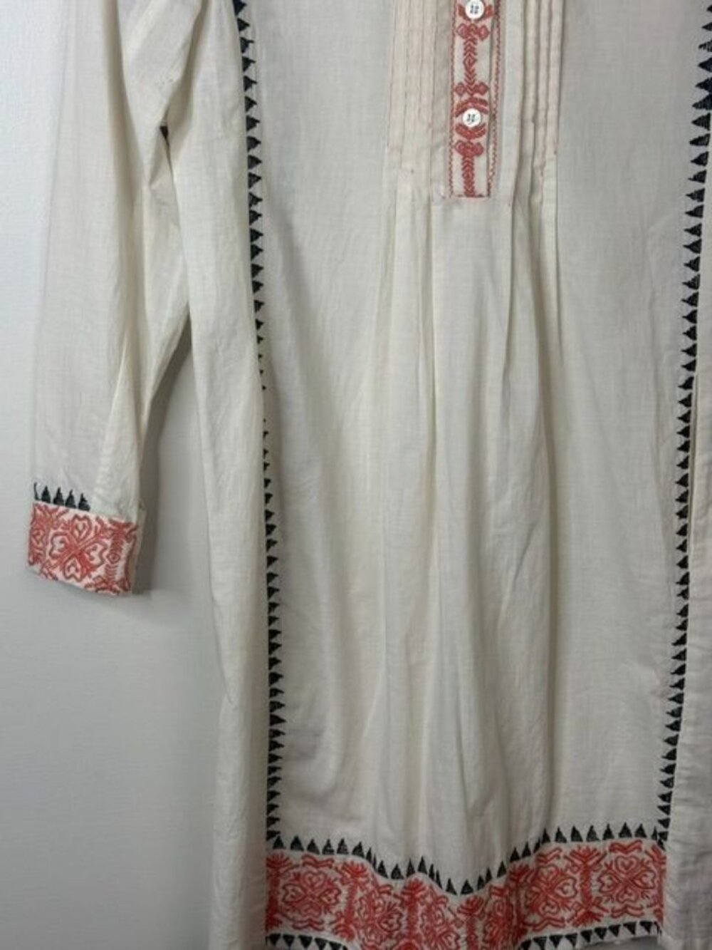 Antik Batik Women's Cream ARNOLD Embroidered Long Sleeve Tunic Dress Size XS - Picture 5 of 7